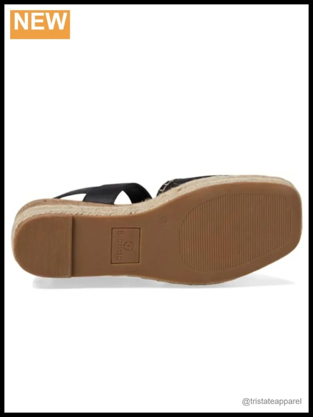 Women's Wedge Sandals Leather Slingback Water Resistant Raffia Buckle